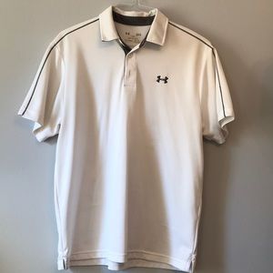 White Under Armour polo